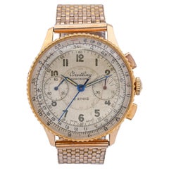 Vintage Breitling Chronomat 18k Gelbgold Handaufzug Herrenuhr Ref. 769 Vintage Breitling Chronomat 18k Gelbgold Handaufzug Herrenuhr Ref. 769