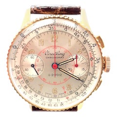 Vintage Breitling Chronomat Chronograph Gelbgold Uhr