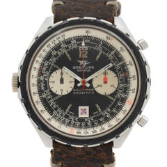 Vintage Breitling Navitimer Chrono-Matic Black and White Dial Mens Watch 1806