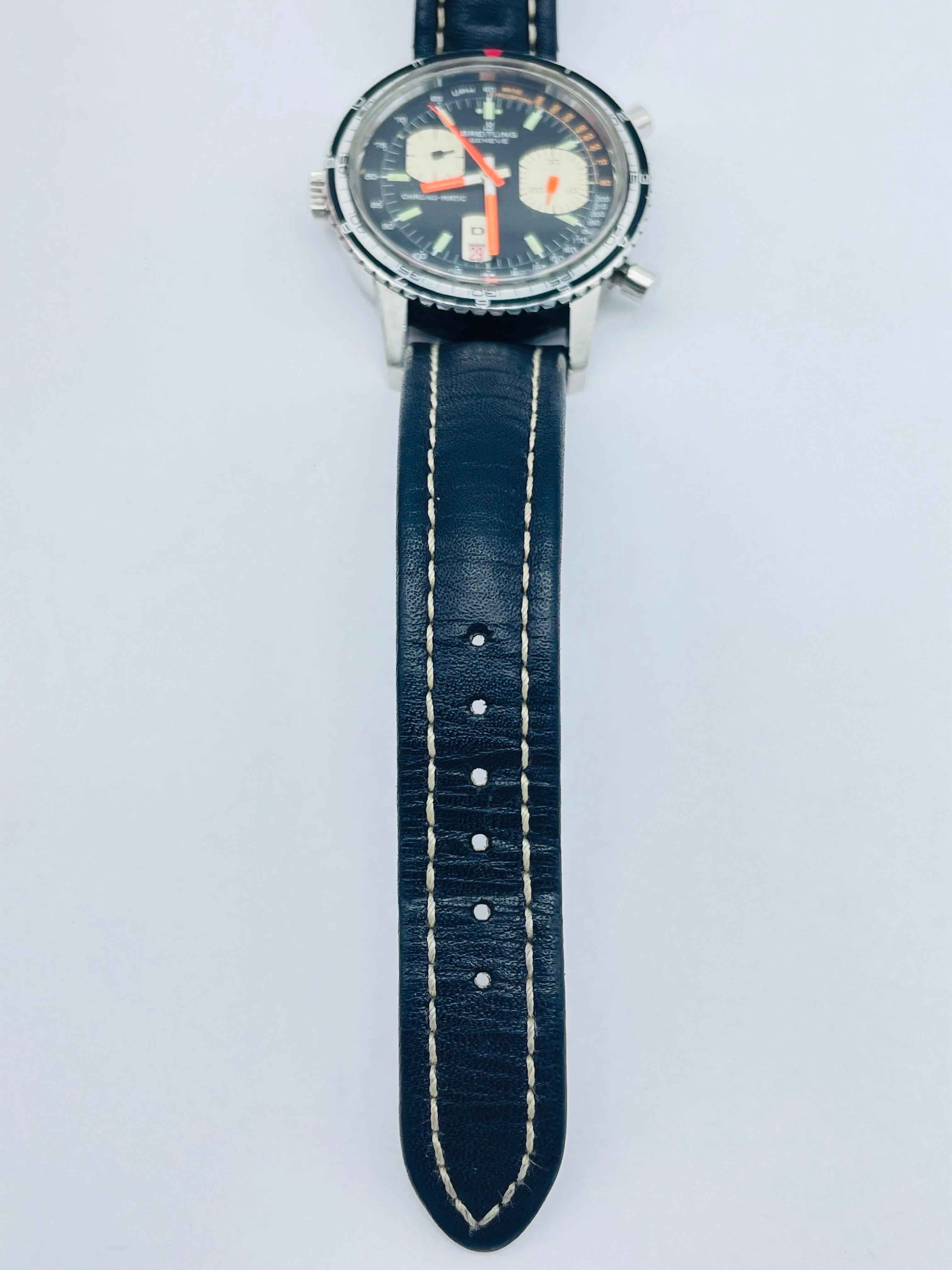 Vintage Breitling Armbanduhr Chrono - Matic Ref. 2110 - 15 (70er Jahre) 5