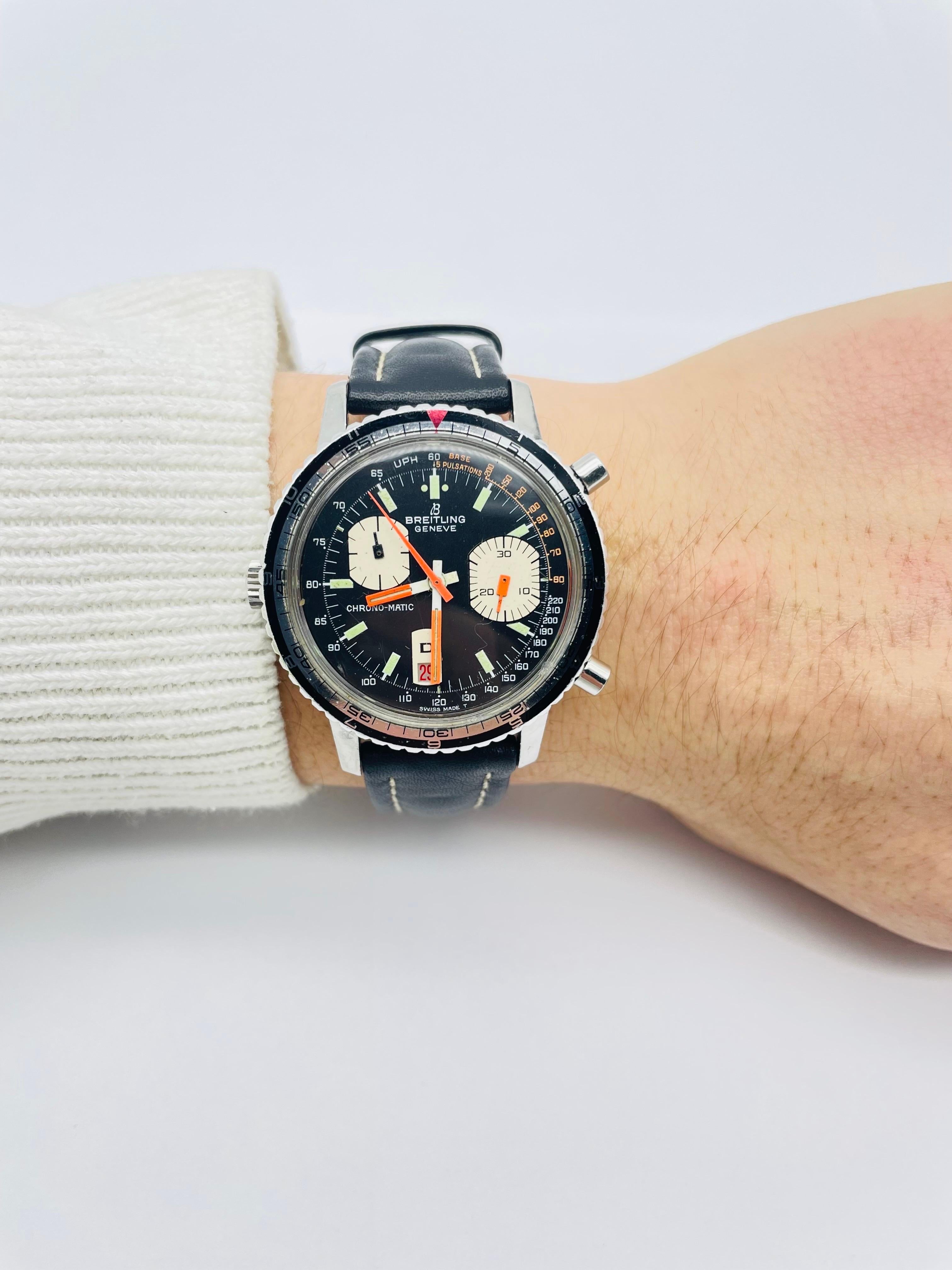 Vintage Breitling Armbanduhr Chrono - Matic Ref. 2110 - 15 (70er Jahre) 8