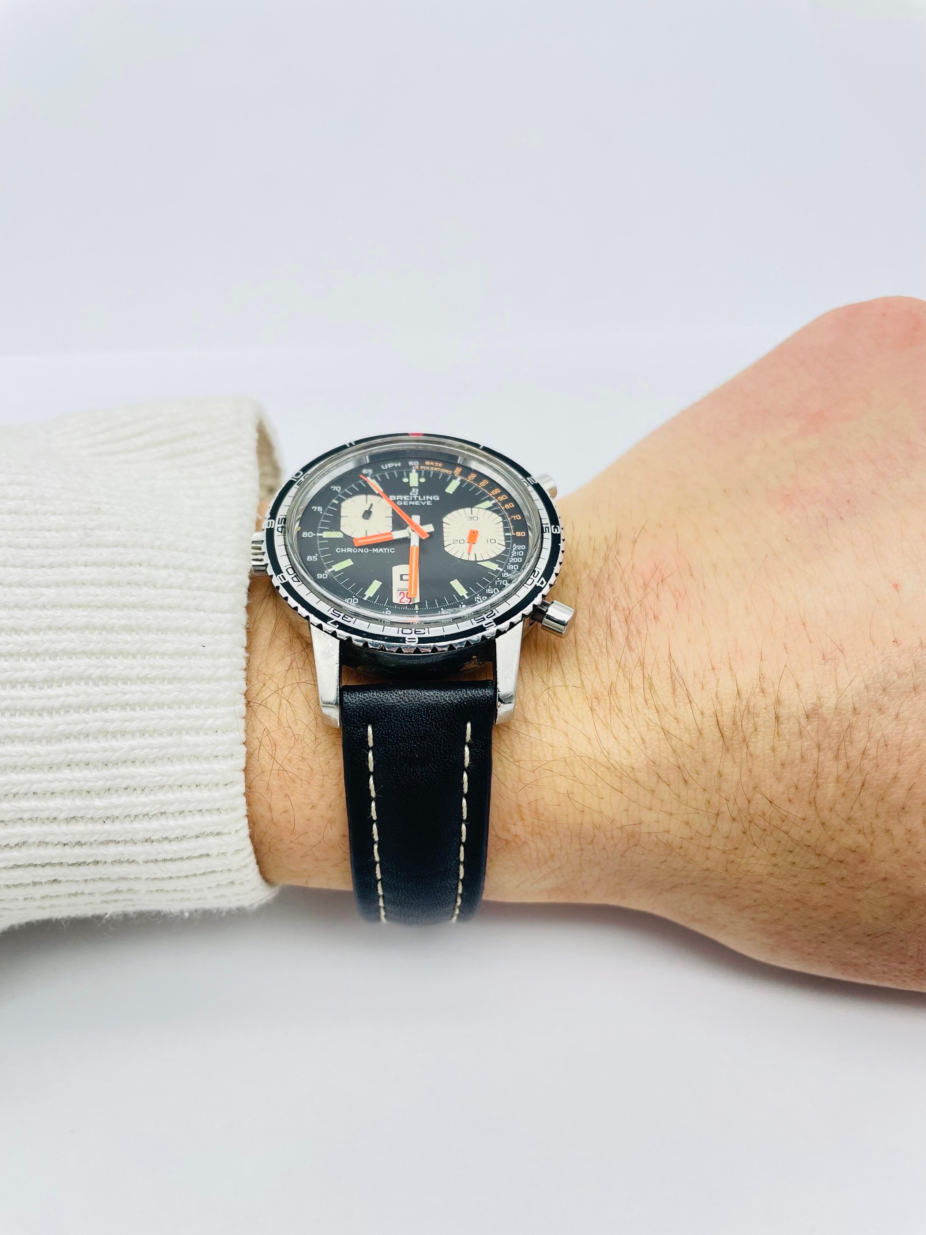 Vintage Breitling Armbanduhr Chrono - Matic Ref. 2110 - 15 (70er Jahre) 9