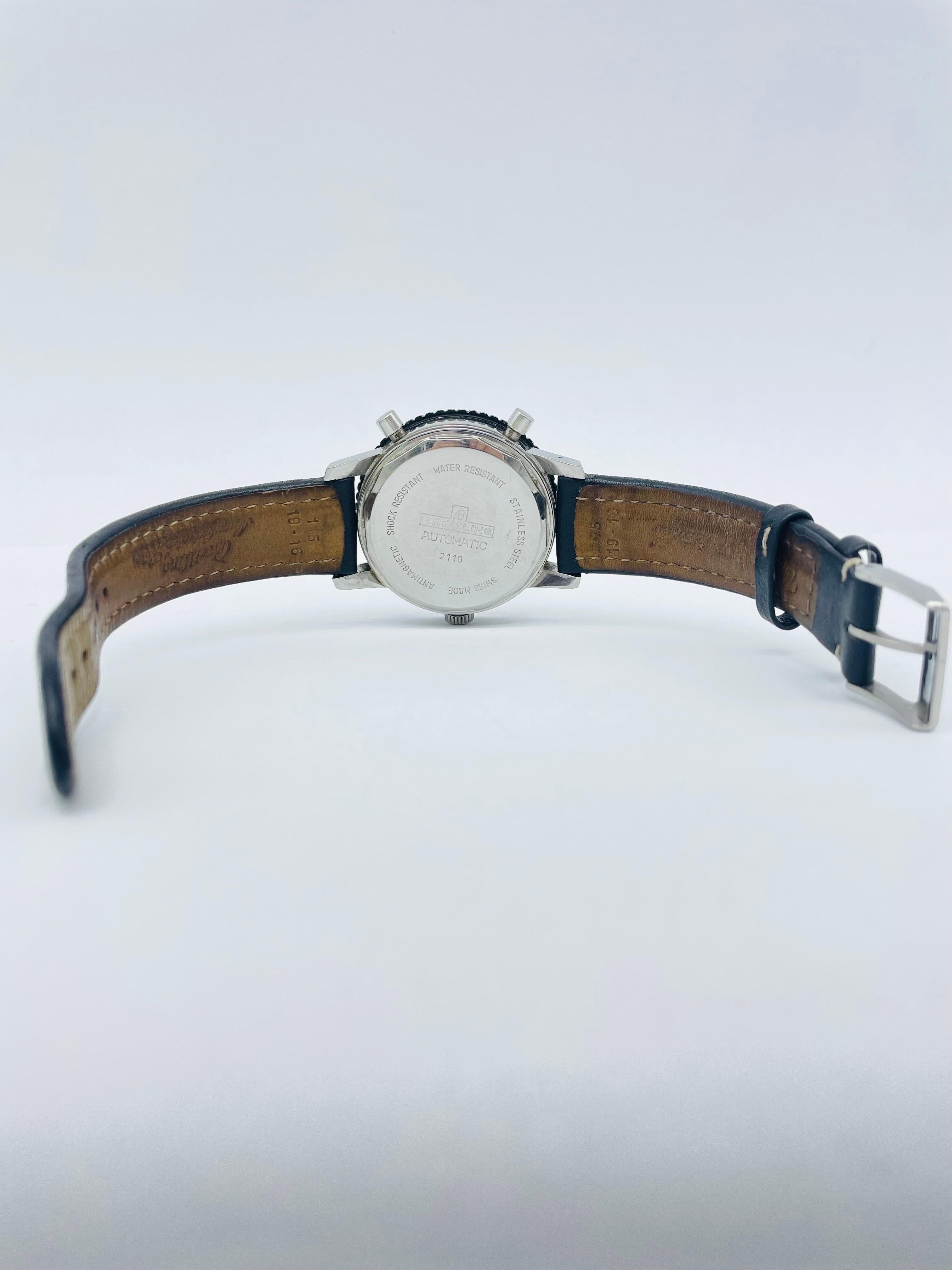 Vintage Breitling Armbanduhr Chrono - Matic Ref. 2110 - 15 (70er Jahre) im Zustand „Gut“ in Berlin, BE