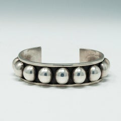 Vintage Brenda Schoenfeld Mexico Sterling Silver Ball Bracelet