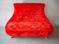 Vintage Bretz Iconic Red Loveseat Sofa "Livingroom Set" Germania