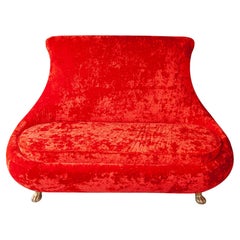 Retro Bretz Iconic Red Loveseat Sofa "Livingroom Set" Germany
