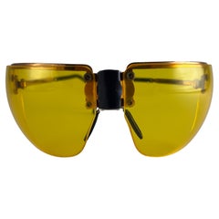 Occhiali da sole vintage Brevete Ratti con montatura in oro giallo ambrato anni '60, metà del secolo scorso