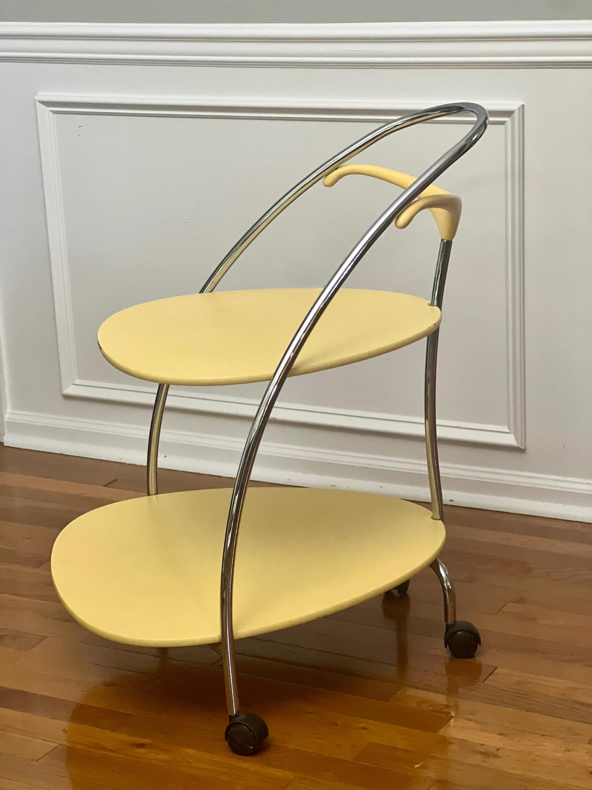 Carro de bar rodante Vintage BRF Italy Modern siglo XX en venta