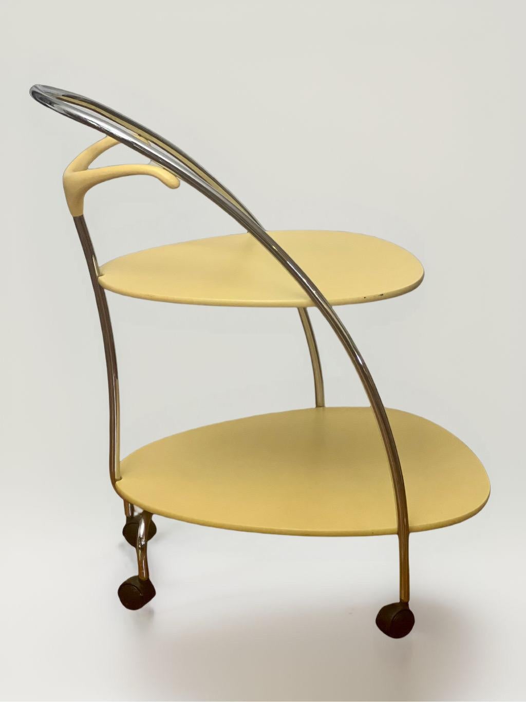 Carro de bar rodante Vintage BRF Italy Modern Moderno en venta