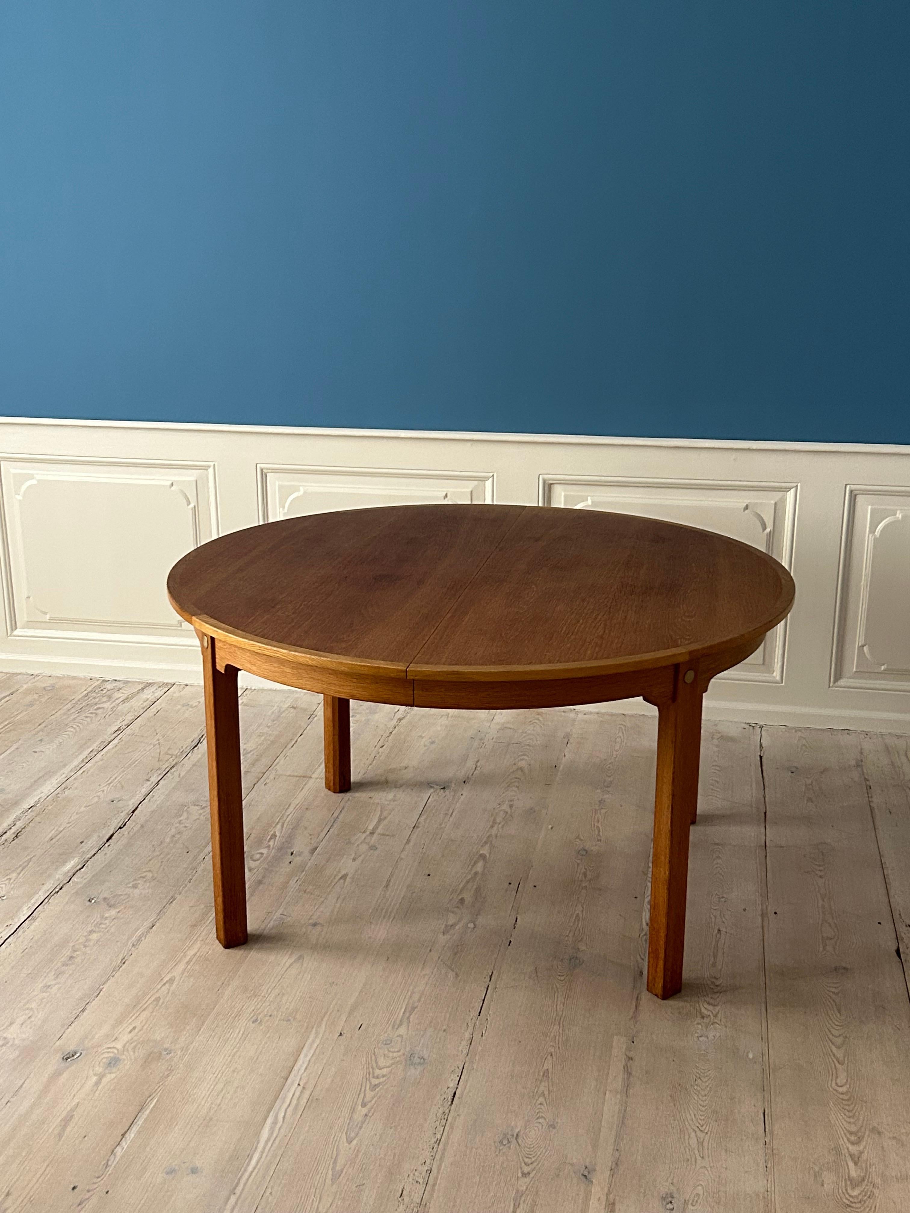 Danish Vintage Børge Mogensen Extendable ‘Øresund’ Dining Table in Oak, Denmark, 1960s