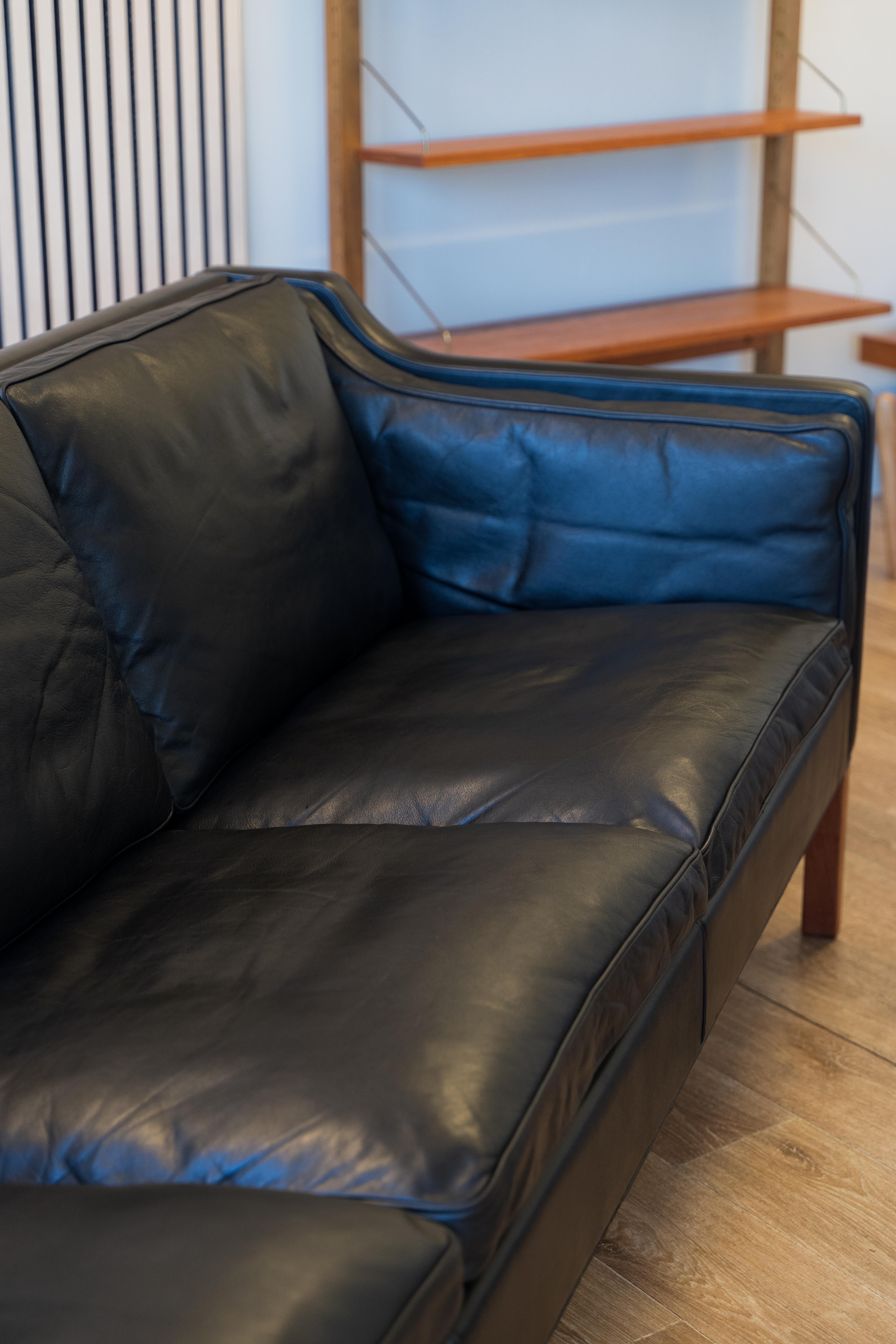 Danois Canapé trois places vintage Børge Mogensen Model 2213 by Fredericia, Danemark en vente