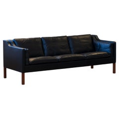 Vintage Børge Mogensen Modell 2213 Dreisitziges Sofa von Fredericia, Dänemark