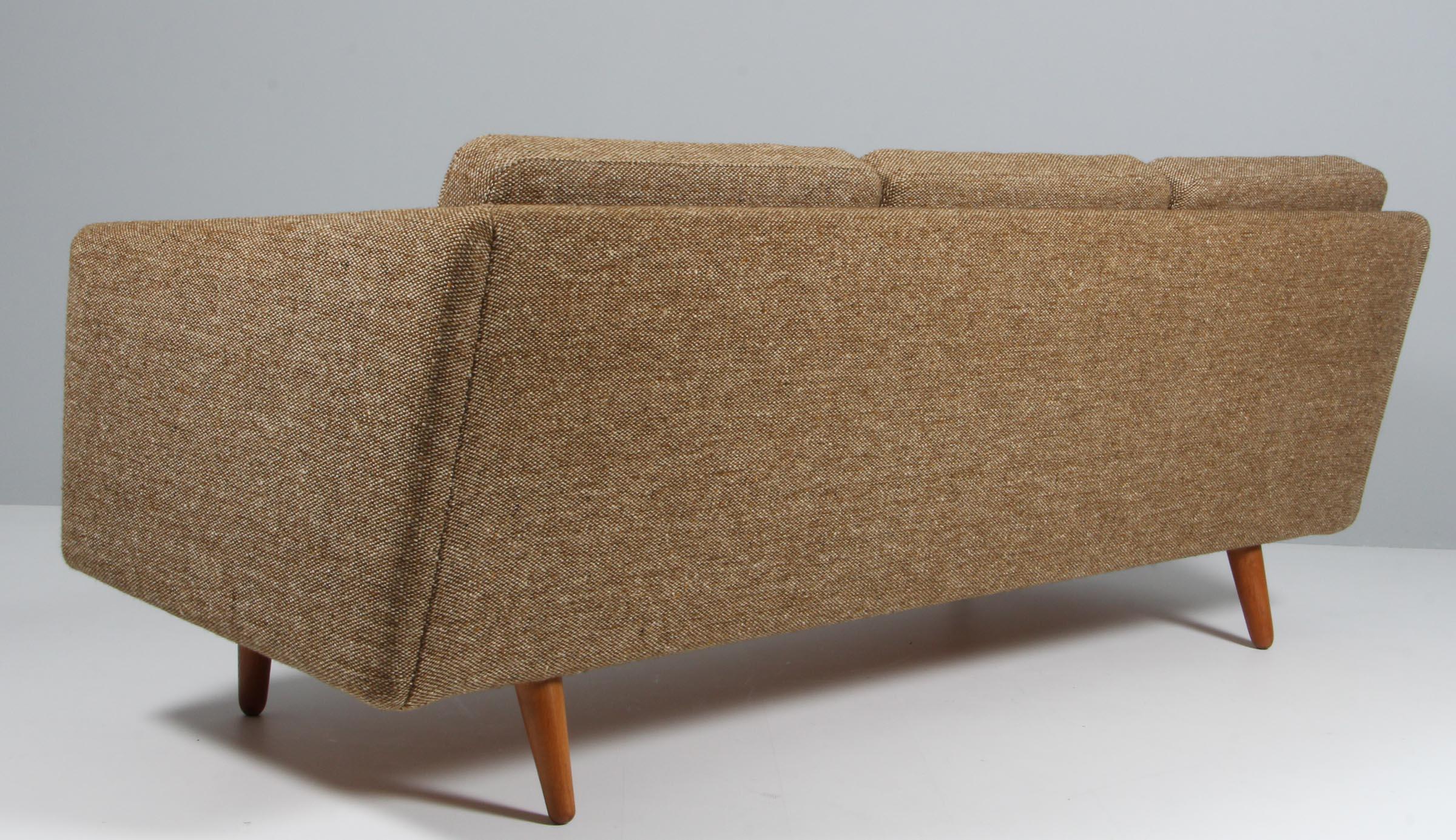 Mid-20th Century Vintage Børge Mogensen Three-Seat Sofa, Model 201, Original Fabric