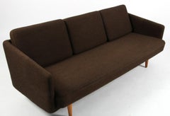 Vintage Børge Mogensen Three-Seat Sofa, Model 201, Original Hallingdal Wool
