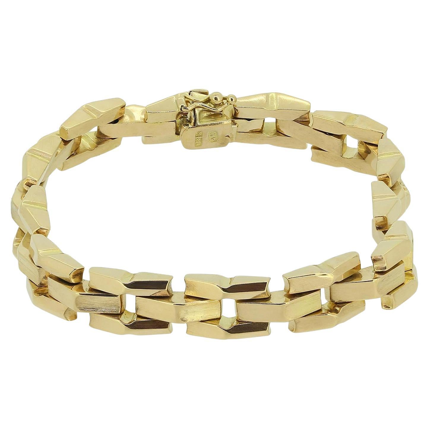 Vintage Brick Link-Armband im Angebot