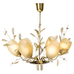 Vintage "Bridal Bouquet" chandelier by Paavo Tynell, Finland, Taito Oy, 1940s