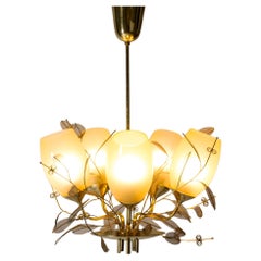 Lampadario vintage "Bouquet da sposa" di Paavo Tynell, Finlandia, Taito Oy, anni '40