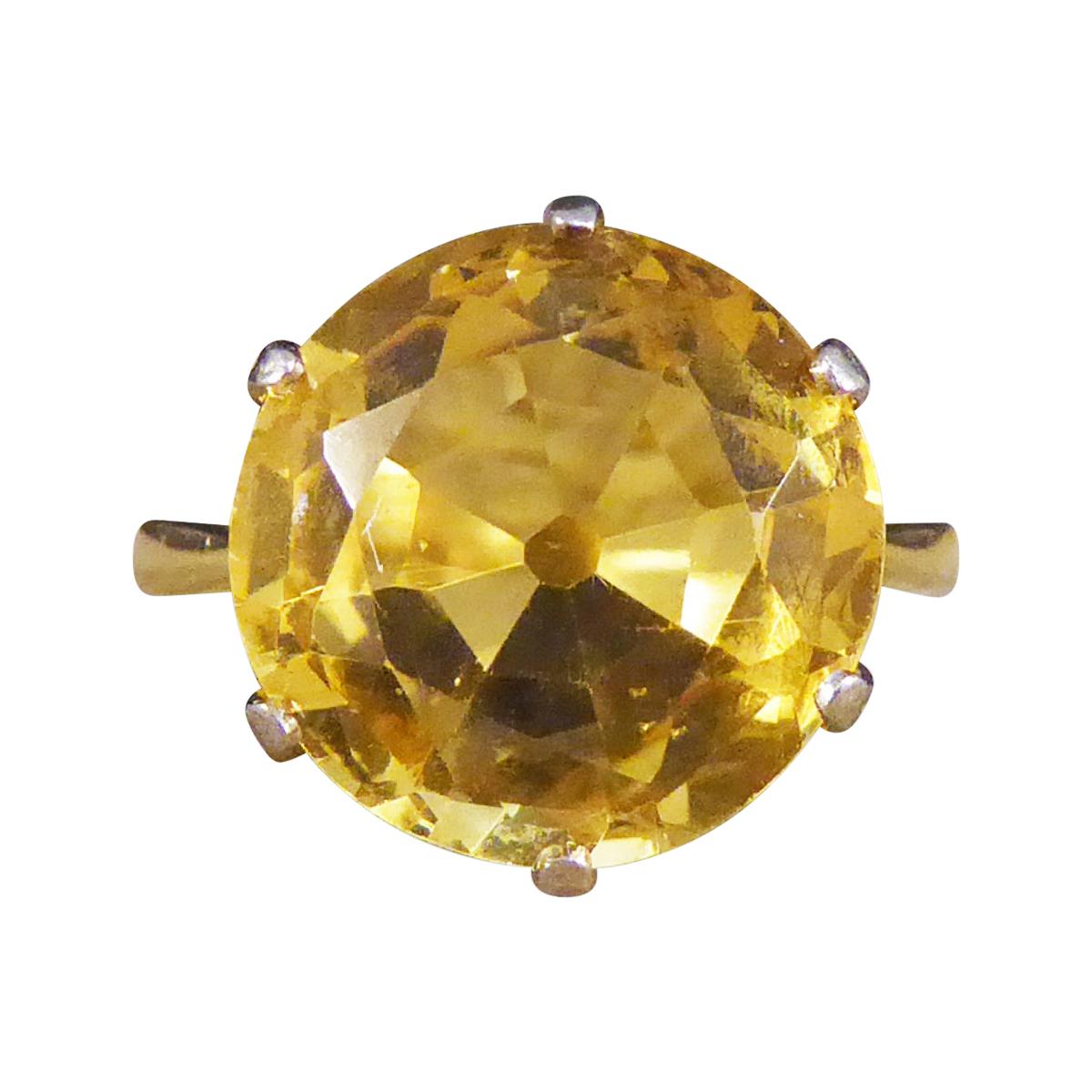 Vintage Bright and Beautiful Citrene Ring in 18ct Gold