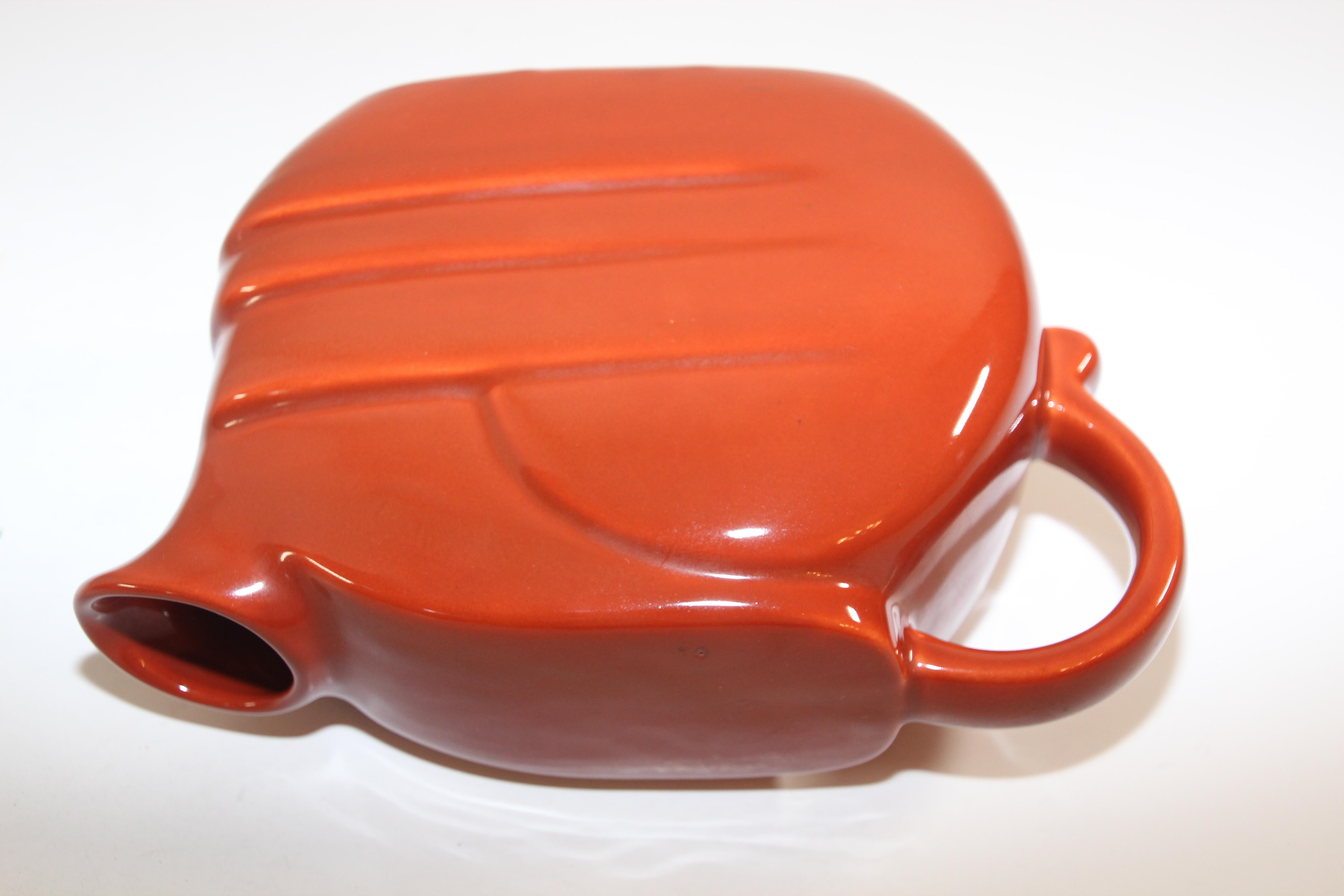 Vintage Retro Barware Bright Orange Pitcher by Joseph Magnin Italy, 1960s For Sale 8