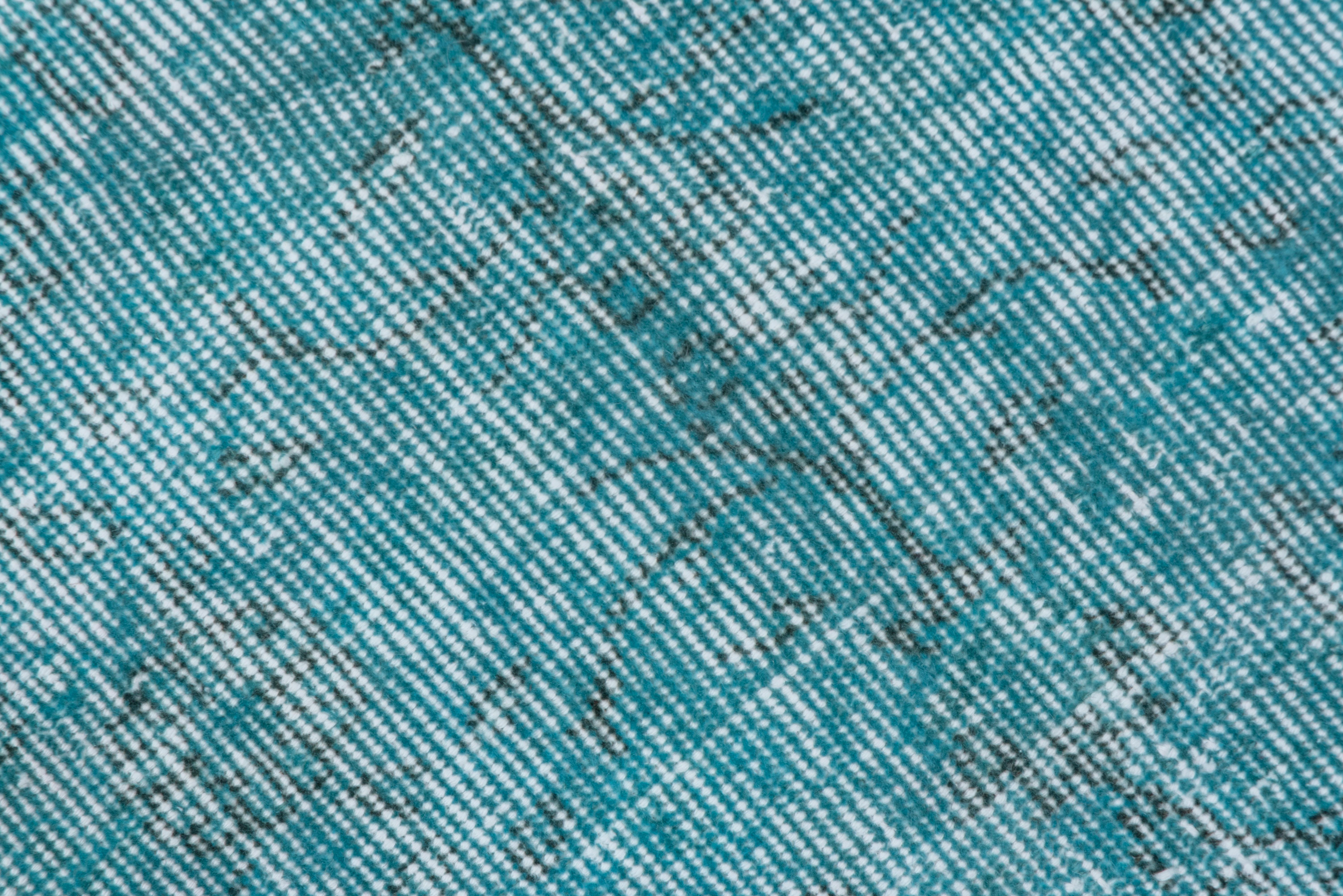 turquoise overdyed rug