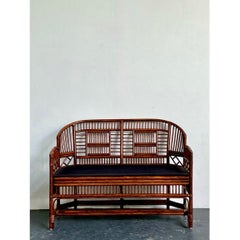 Vintage Brighton Pavillon Rattan Settee