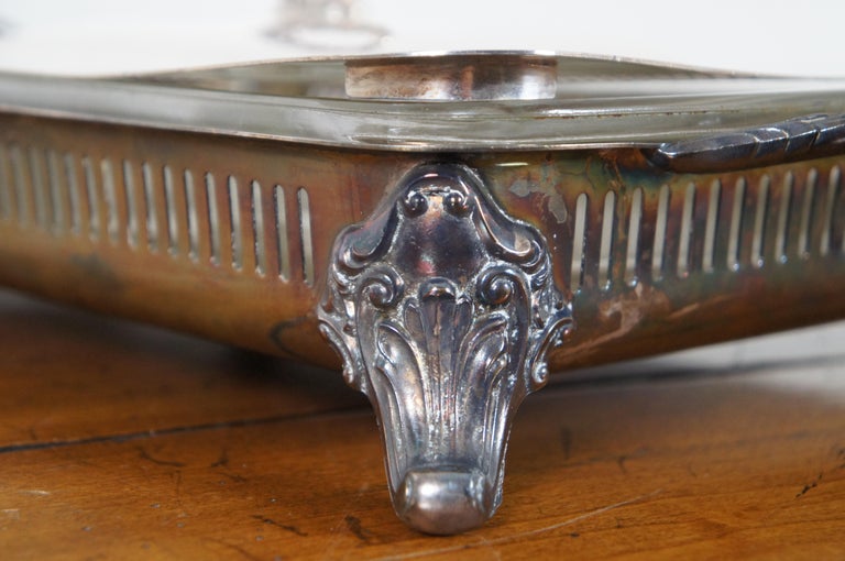 Vintage Bristol Poole Silver Plate 3 Qt Casserole Chafing Dish Holder