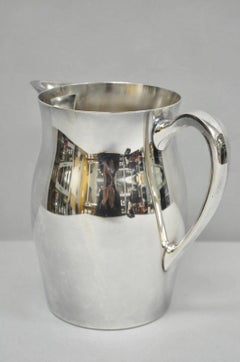 Vintage Bristol Silverplate by Poole B54 Silver Plated Bulbous Water Pitcher