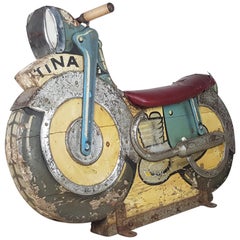 Vintage British 1940s Fairground Motorbike