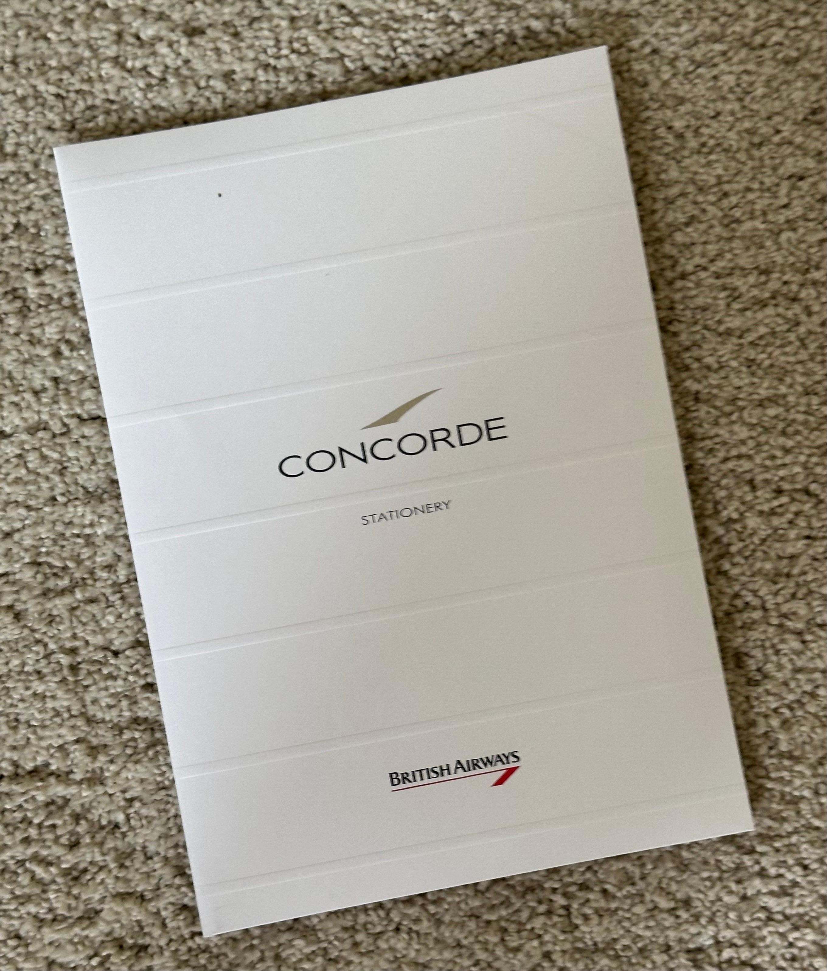 Dossier passeggeri / Folio d'epoca British Airways Concorde Jetliner in vendita 4