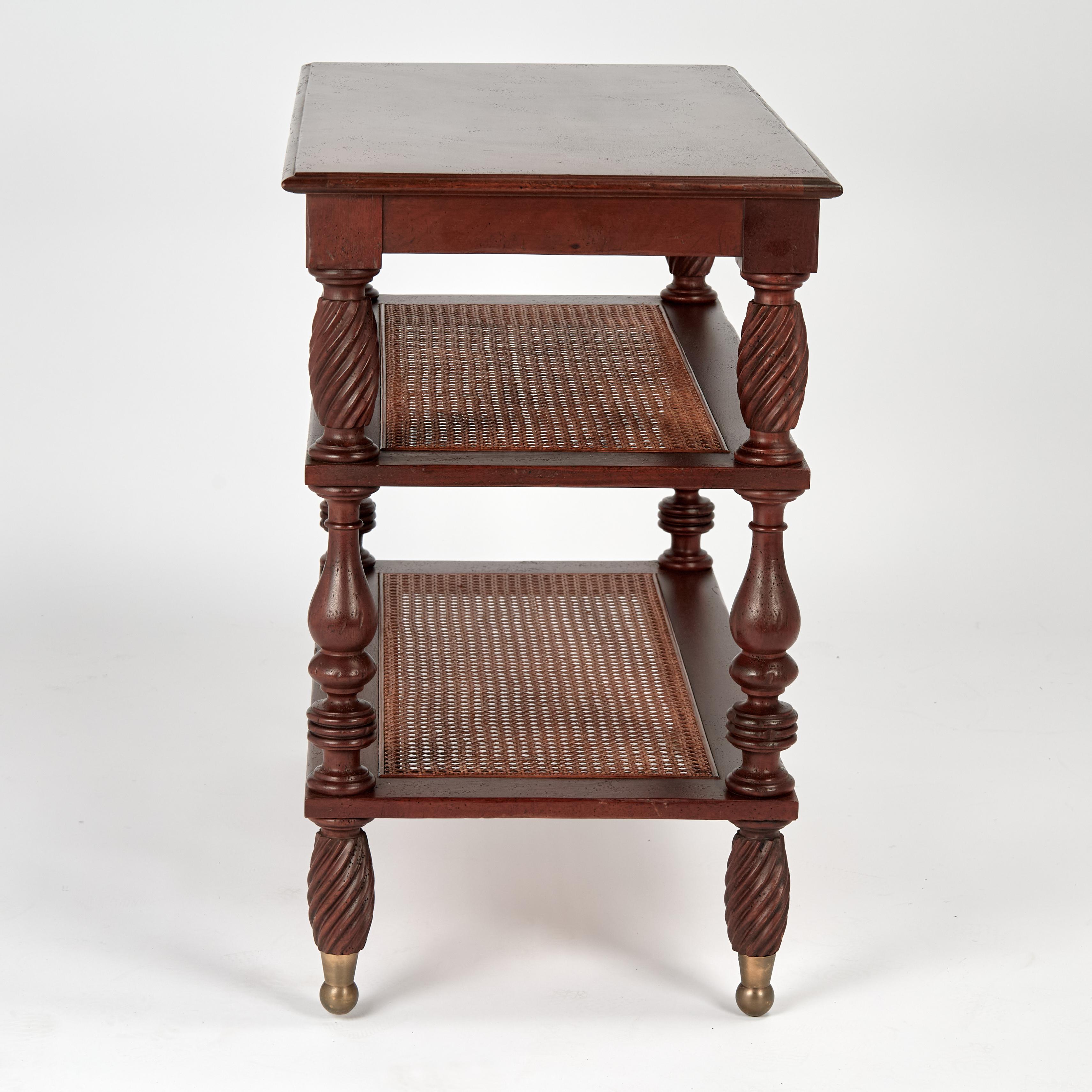 Vintage British Colonial Style Three Tiered Stand By Milling Road im Angebot 2