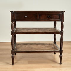 Vintage British Colonial Style Three Tiered Stand