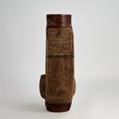 Vintage British Colonial Style Wicker Golf Bag