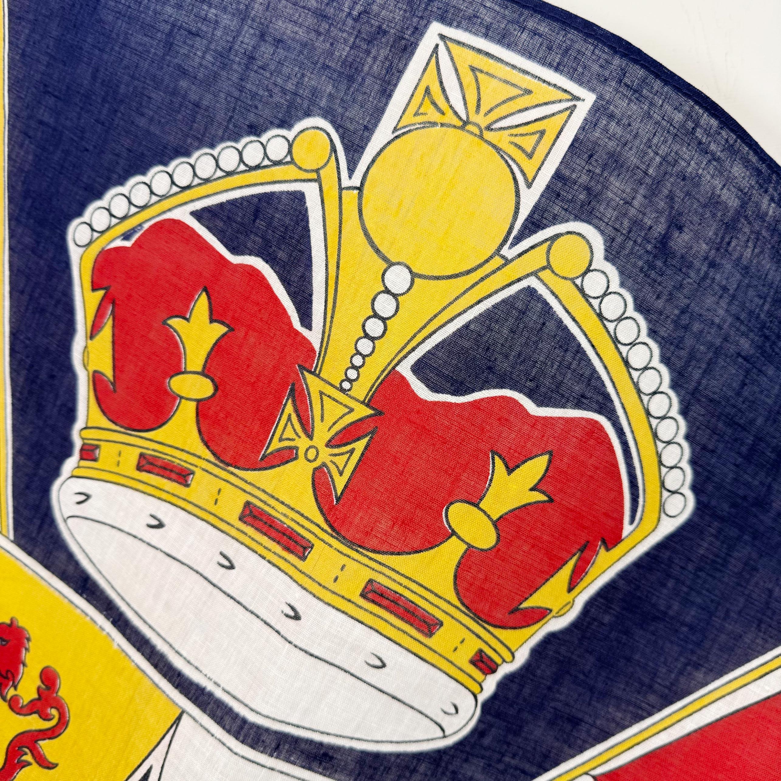 Britische Empire Dominion Coronation Flagge im Vintage-Stil im Zustand „Gut“ im Angebot in Hastings, GB