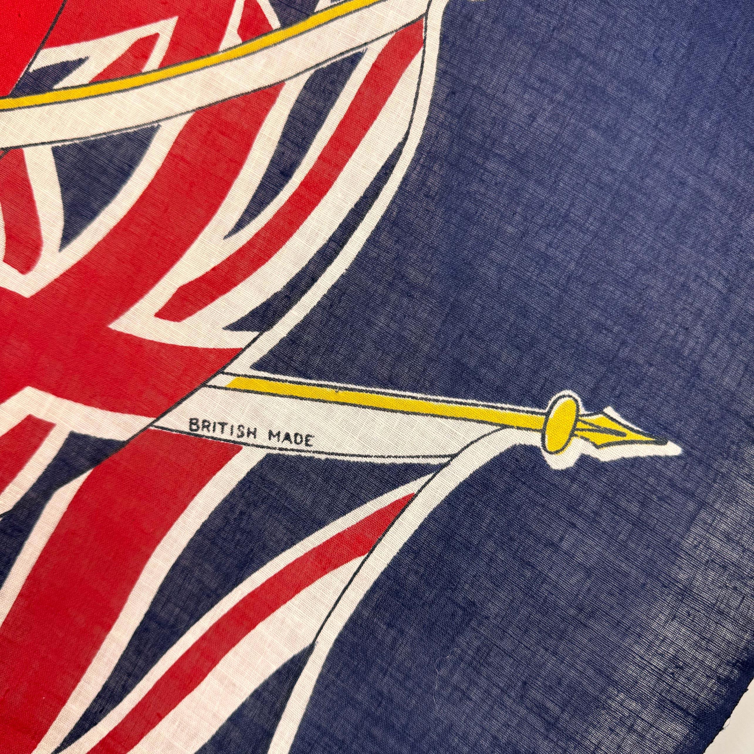 Britische Empire Dominion Coronation Flagge im Vintage-Stil (Baumwolle) im Angebot