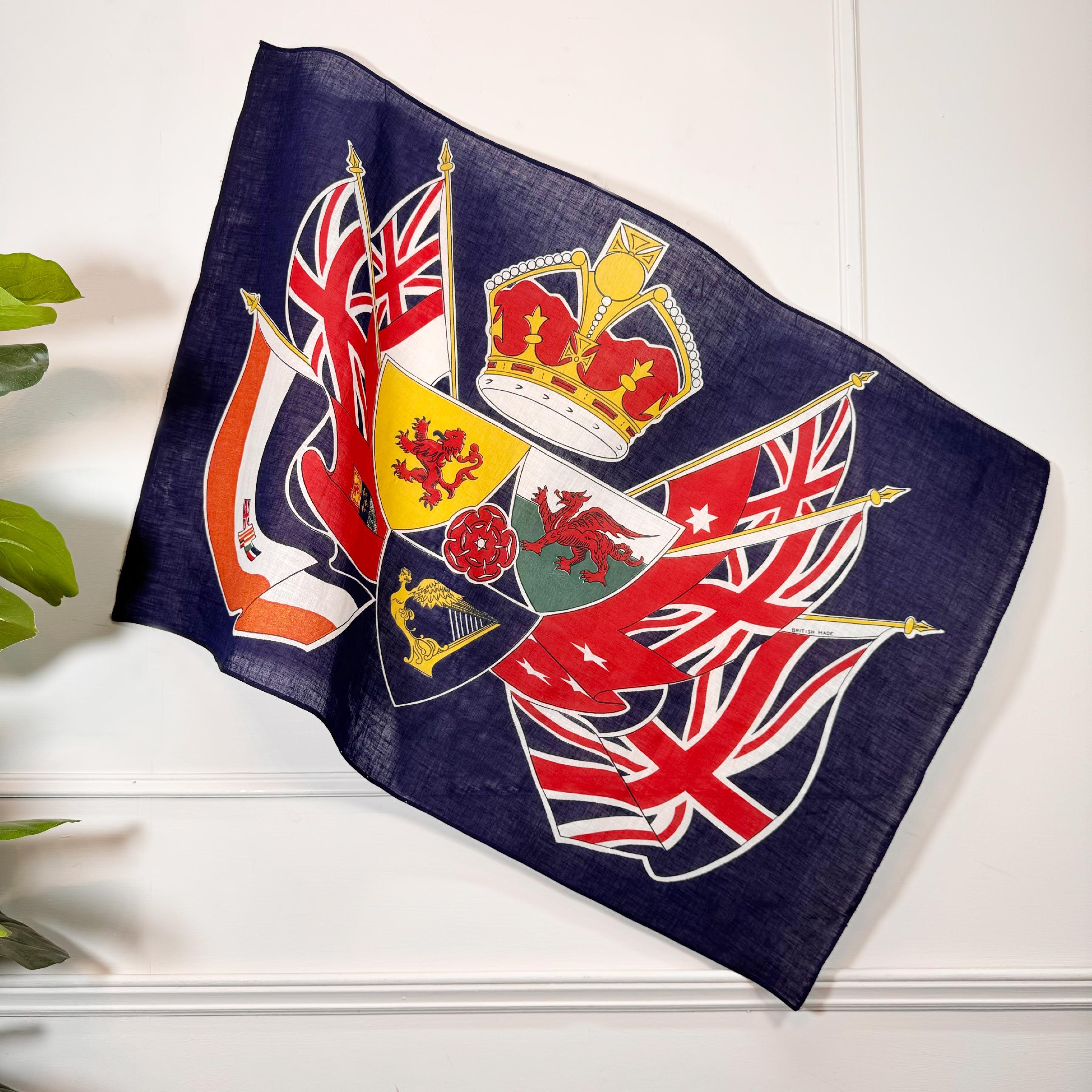 Britische Empire Dominion Coronation Flagge im Vintage-Stil im Angebot 1
