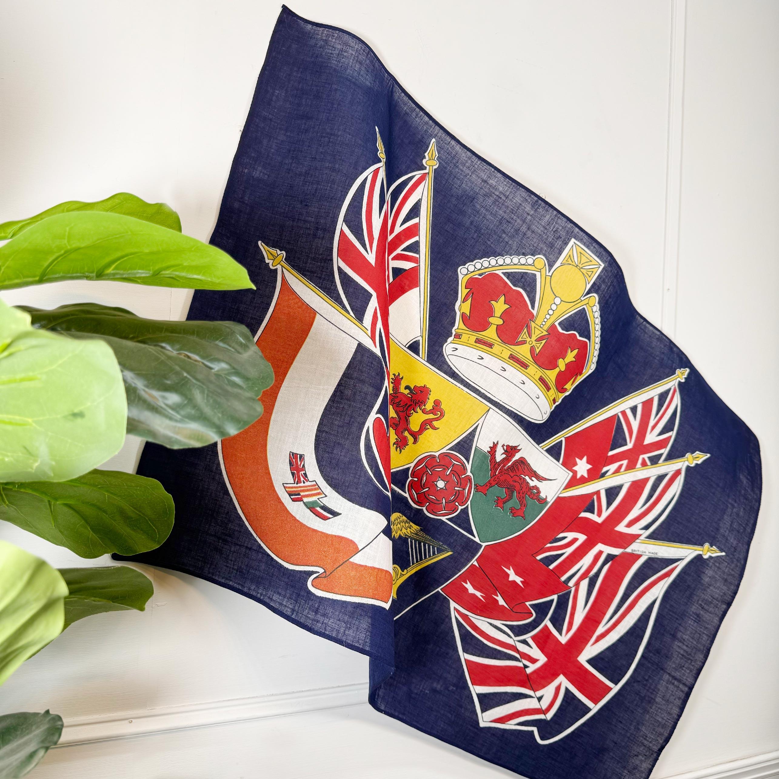Britische Empire Dominion Coronation Flagge im Vintage-Stil im Angebot 3