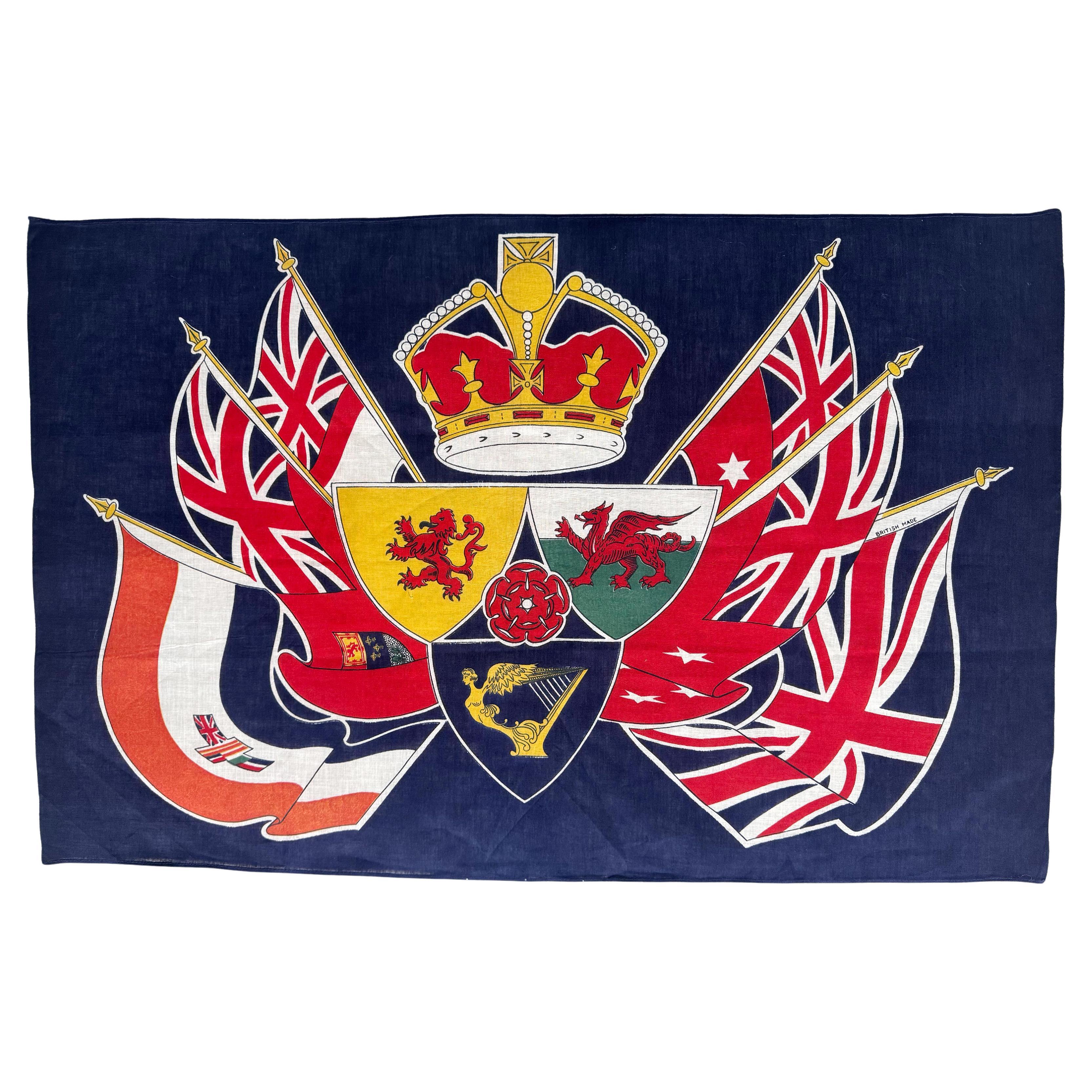 Drapeau de couronnement de l'Empire britannique vintage Dominion