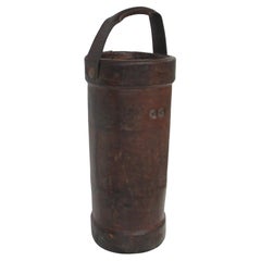 British Umbrella or Cane Holder Vintage Fire / Powder Bucket
