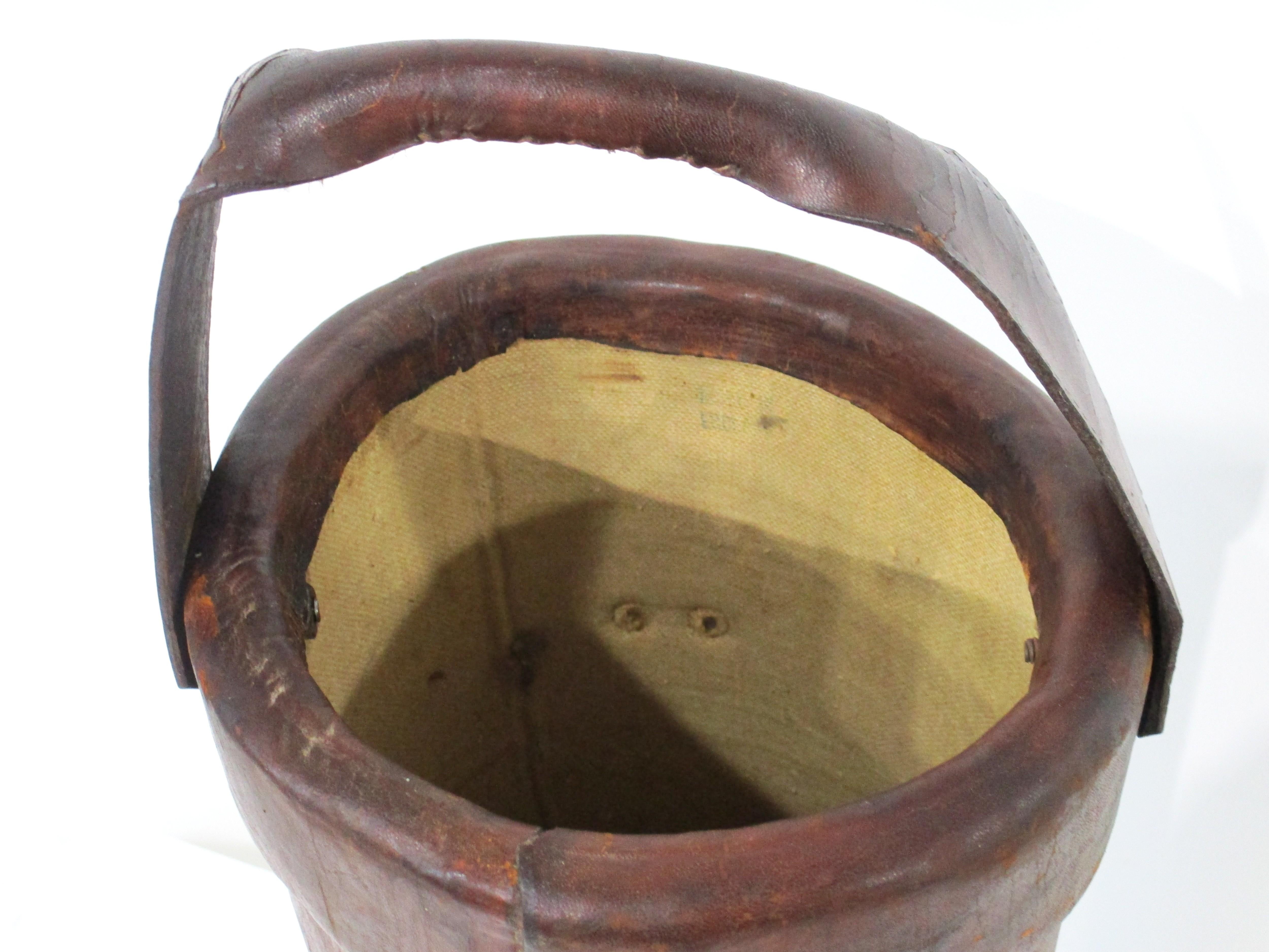 Vintage British Fire / Powder Bucket Umbrella Stand Cane Holder For Sale 2