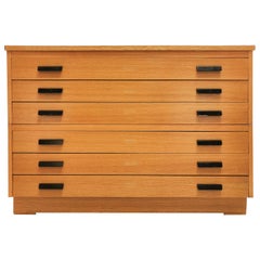Vintage British Made Plan Chest of Drawers Artists Architects Map Table