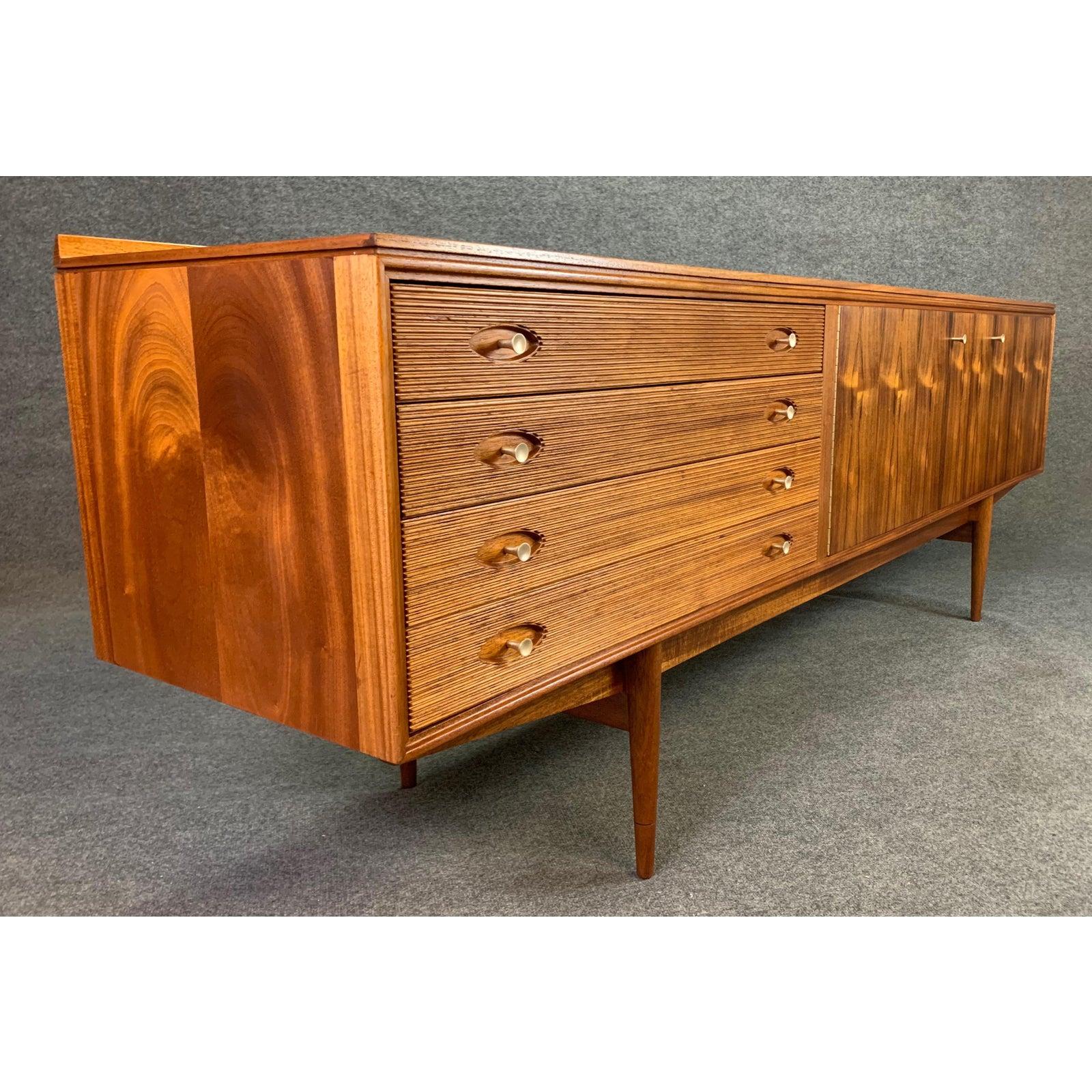 English Vintage British Midcentury Mahogany 