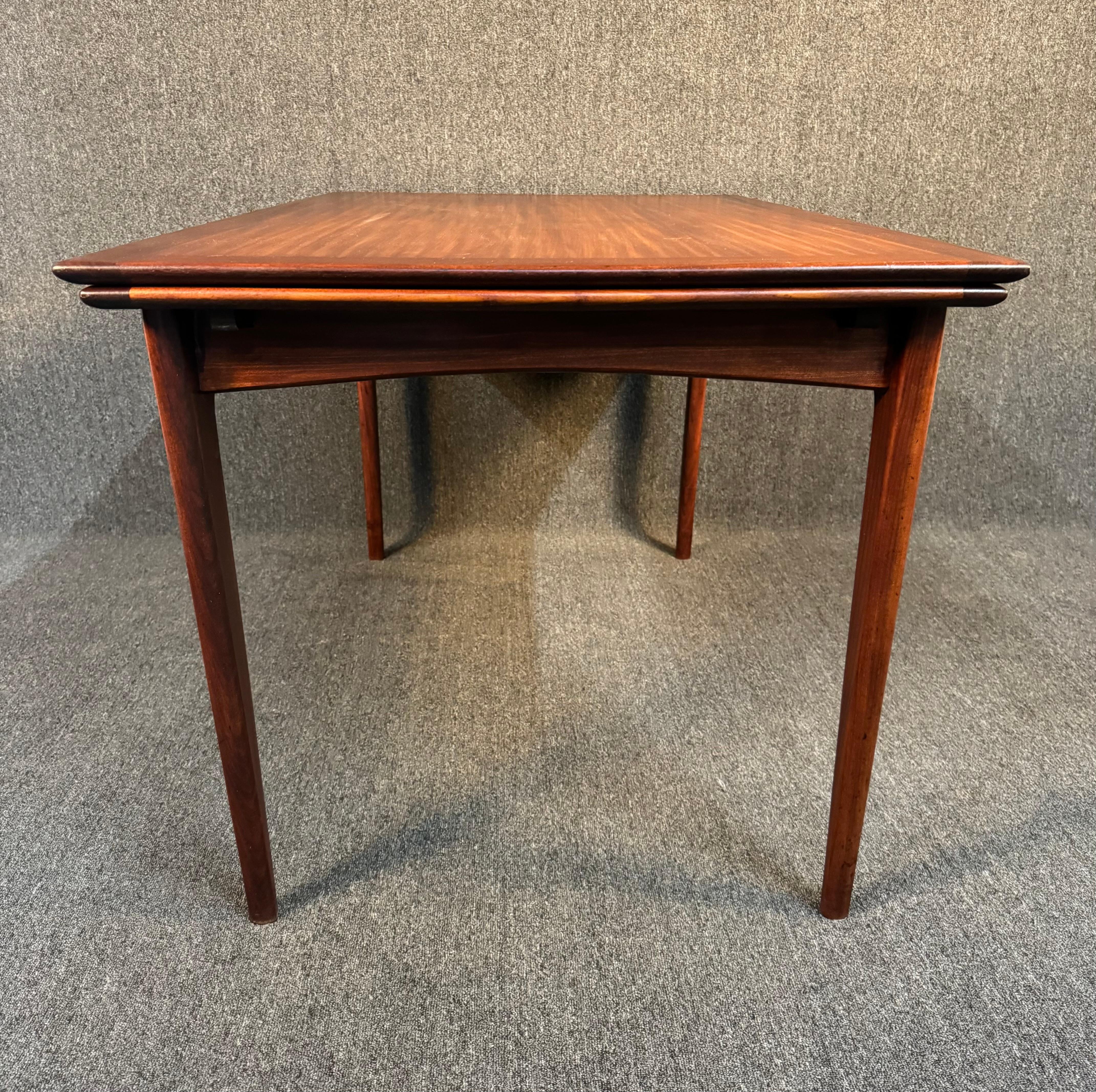 Vintage British Mid Century Modern Afromasia Teak Dining Table by A. Younger Ltd For Sale 6
