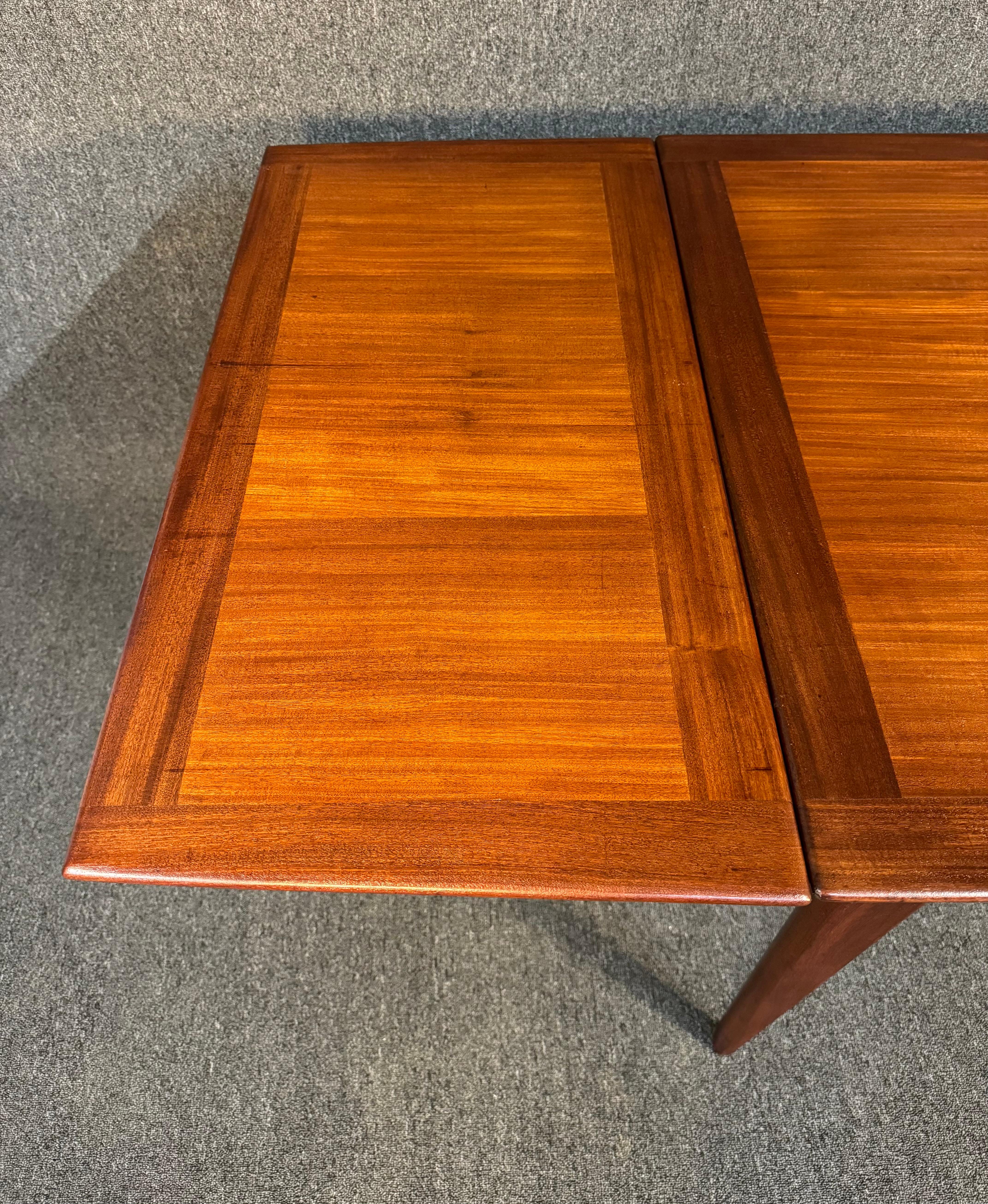Mid-Century Modern Vintage British Mid Century Modern Afromasia Teak Dining Table by A. Younger Ltd For Sale