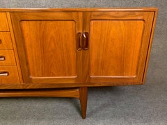 Vintage British Mid Century Modern "Fresco" Teak Credenza by G Plan