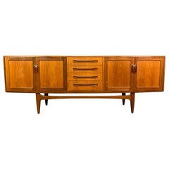 Vintage British Mid Century Modern "Fresco" Teak Credenza by G Plan