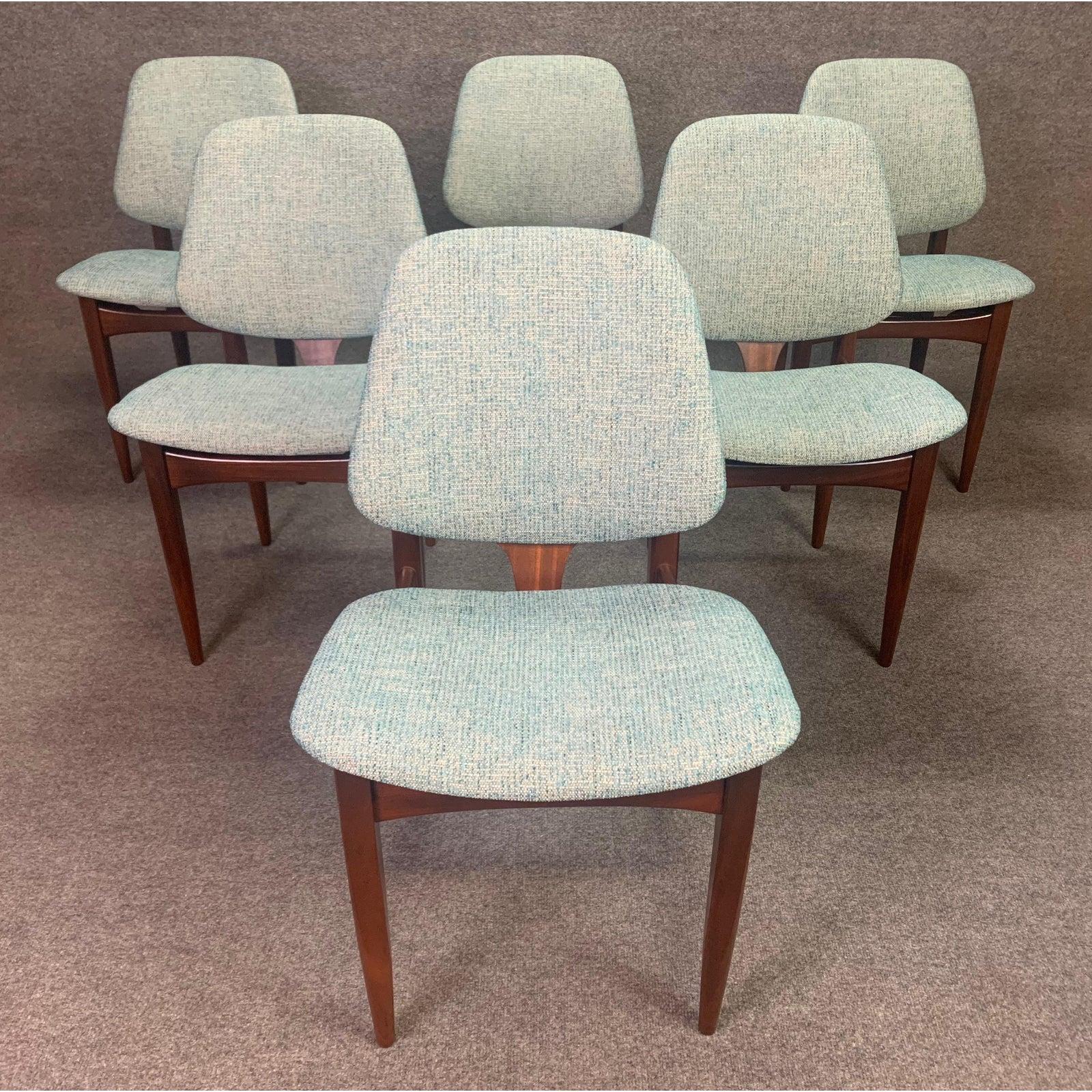 Vintage British Mid-Century Modern Teak Chairs by Elliotts of Newbury, Set of 6 2