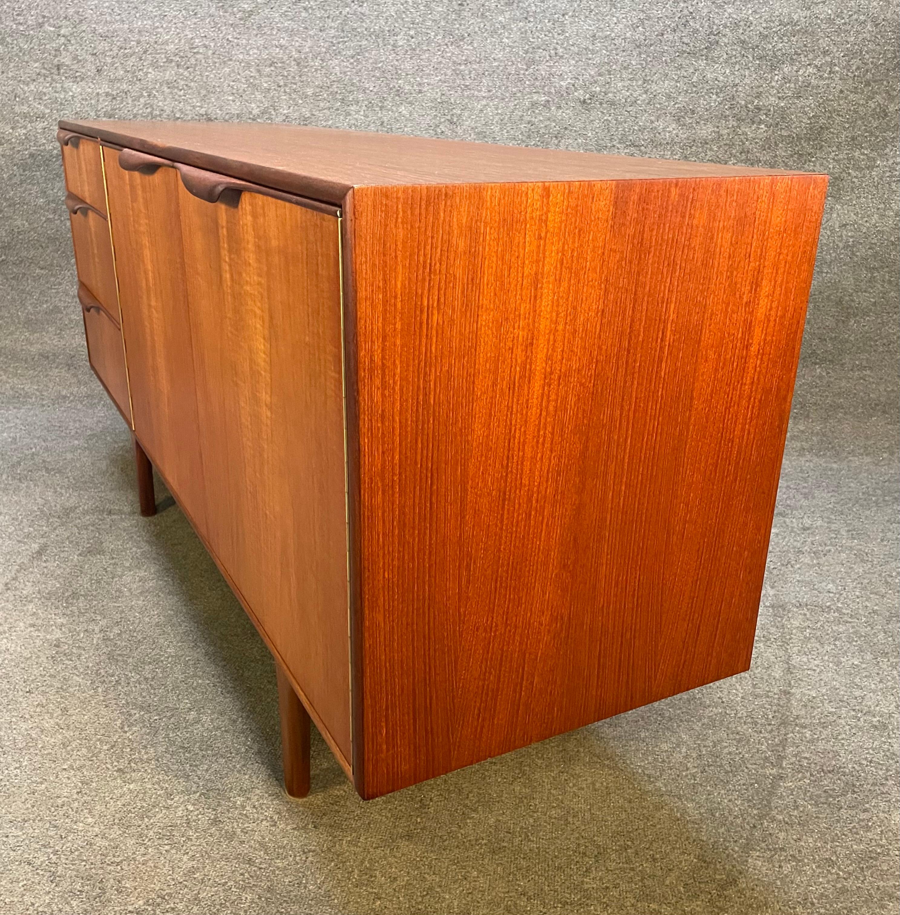 Vintage British Mid-Century Modern Teak Compact 