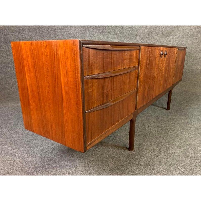 Vintage British Mid-Century Modern Teak Credenza by A.H. McIntosh 1