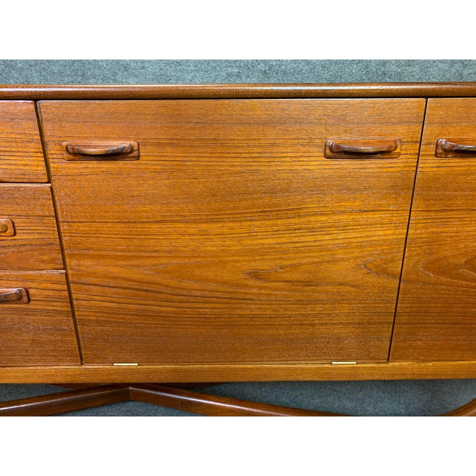 Vintage British Mid-Century Modern Teak Credenza by Beithcraft 1