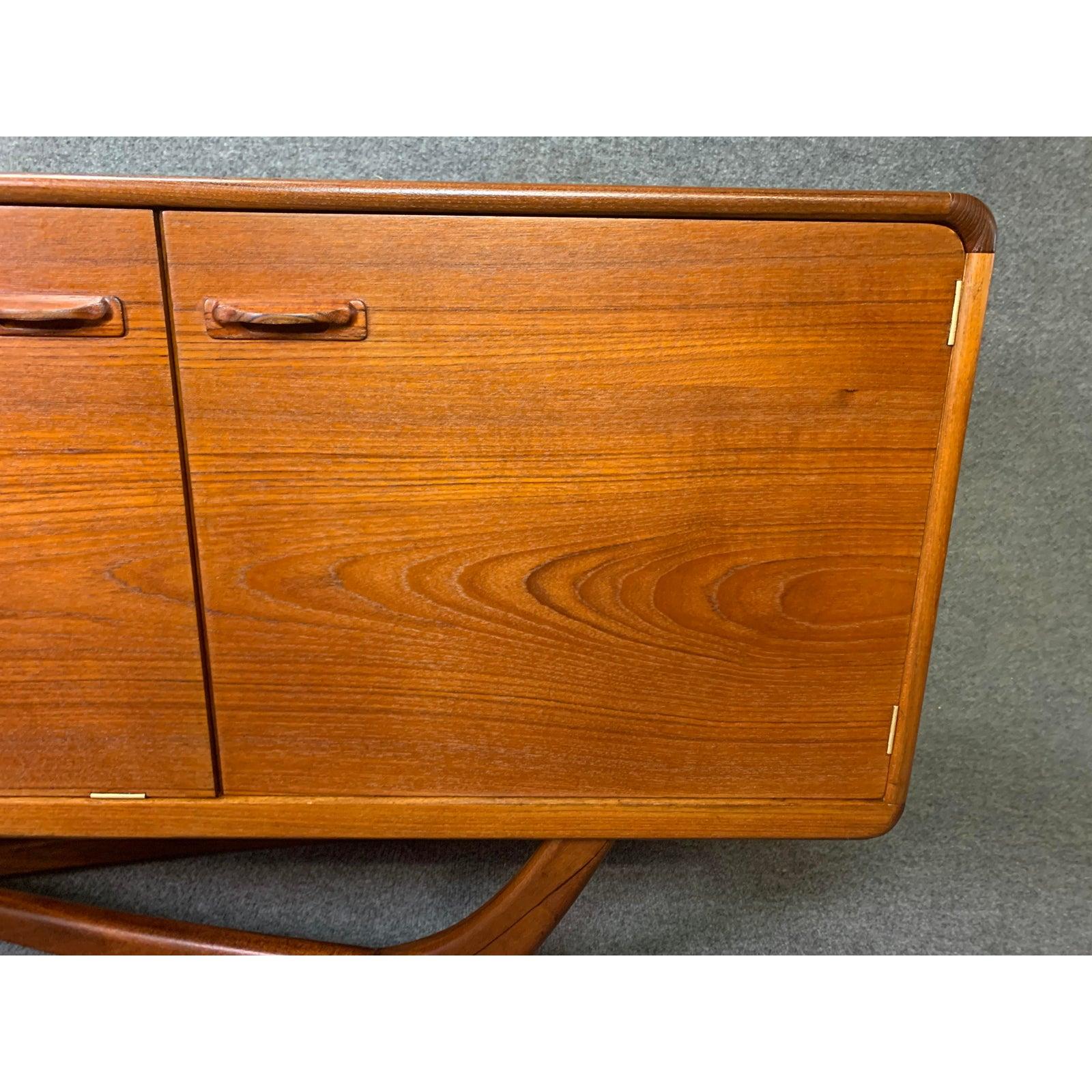 Vintage British Mid-Century Modern Teak Credenza by Beithcraft 2